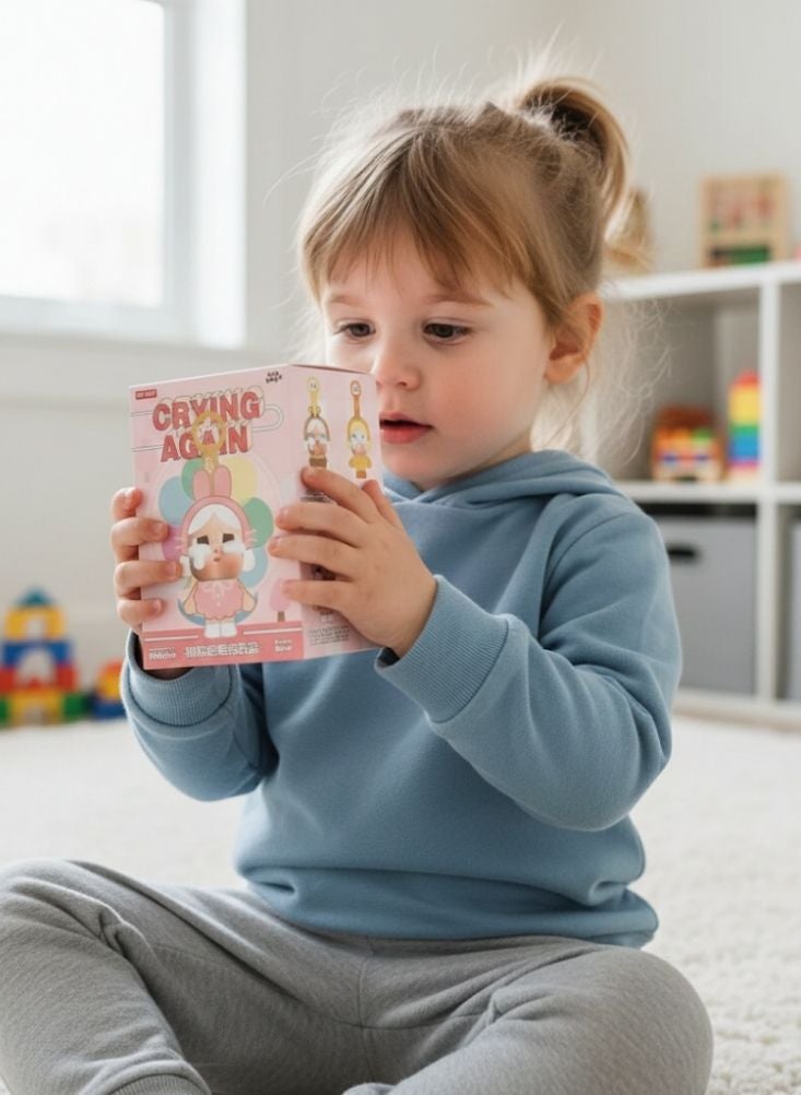 Premium Cry Baby Cartoon Figure Keychain – Cute Emotional Character Pendant Toy for Kids, Backpack & Gift Collection - Image 3